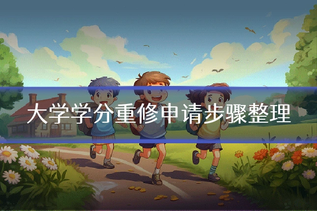 大学学分重修申请步骤整理