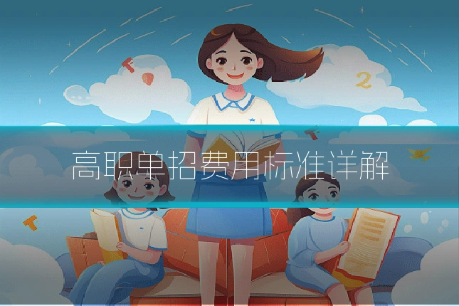 高职单招费用标准详解