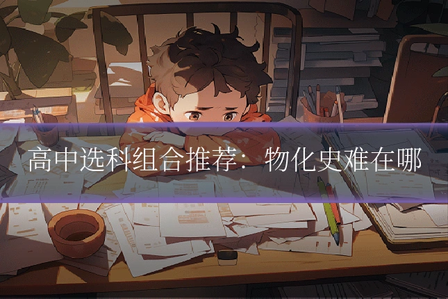高中选科组合推荐:物化史难在哪