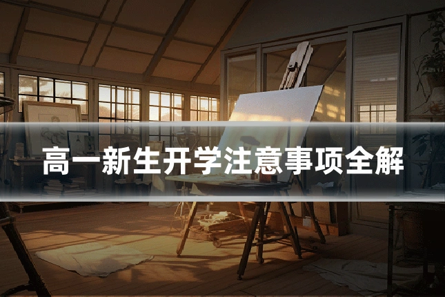 高一新生开学注意事项全解