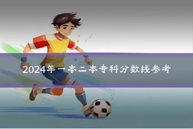 2024年一本二本专科分数线参考