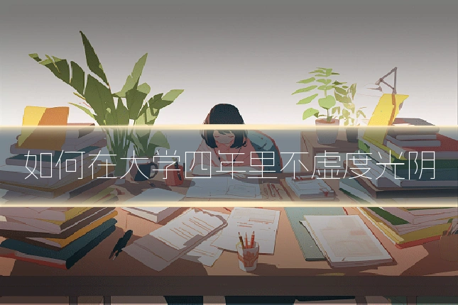 如何在大学四年里不虚度光阴