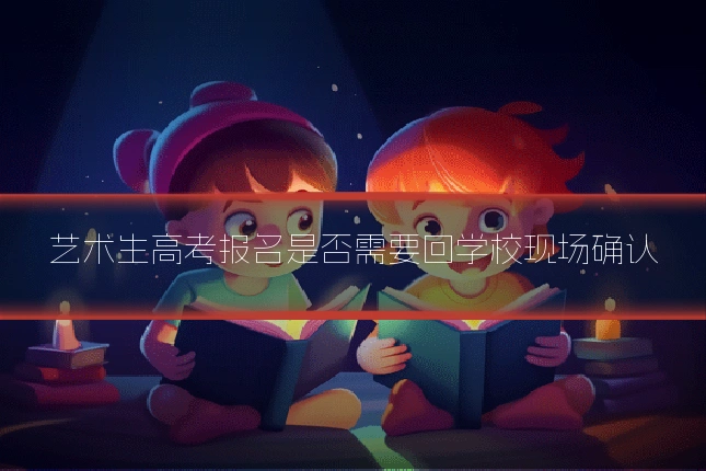 艺术生高考报名是否需要回学校现场确认