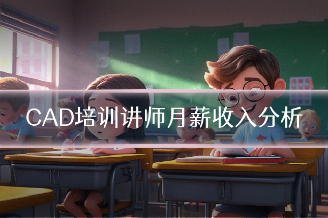 CAD培训讲师月薪收入分析
