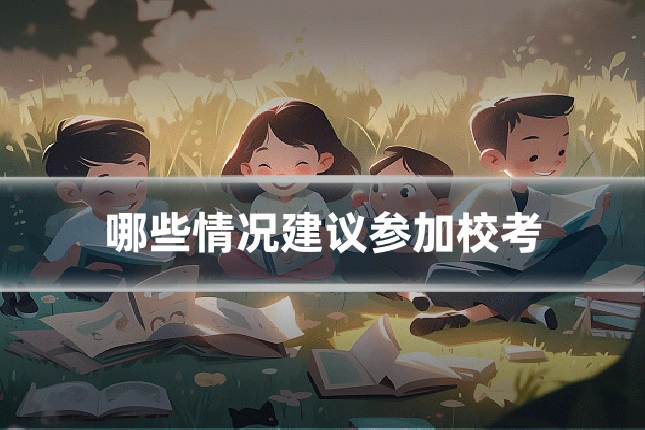哪些情况建议参加校考
