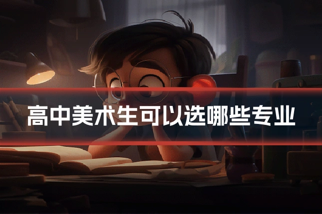 高中美术生可以选哪些专业