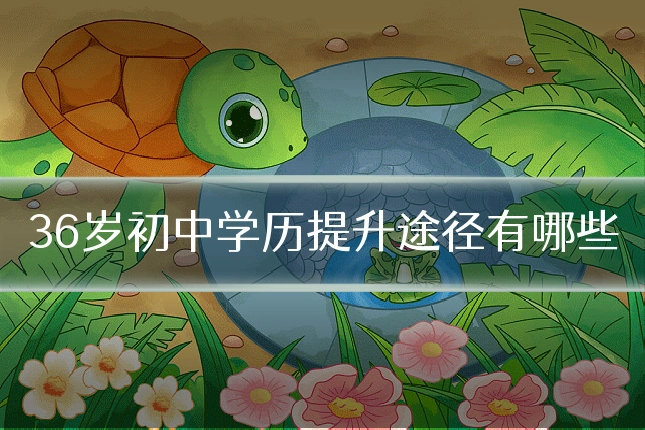 36岁初中学历提升途径有哪些
