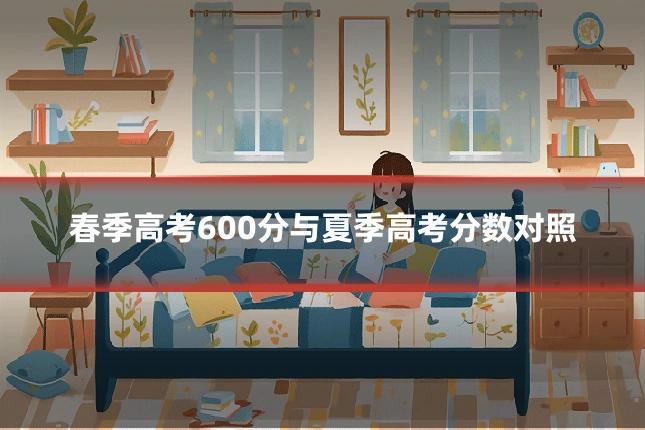 春季高考600分与夏季高考分数对照