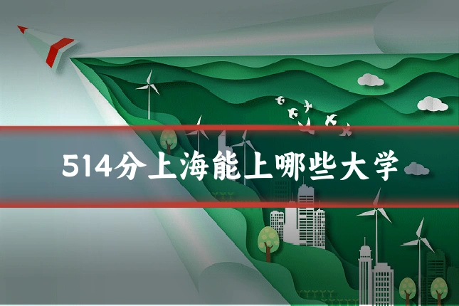 514分上海能上哪些大学