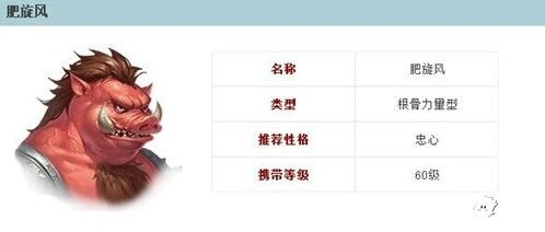 《倩女幽魂》手游肥旋风完整图鉴
