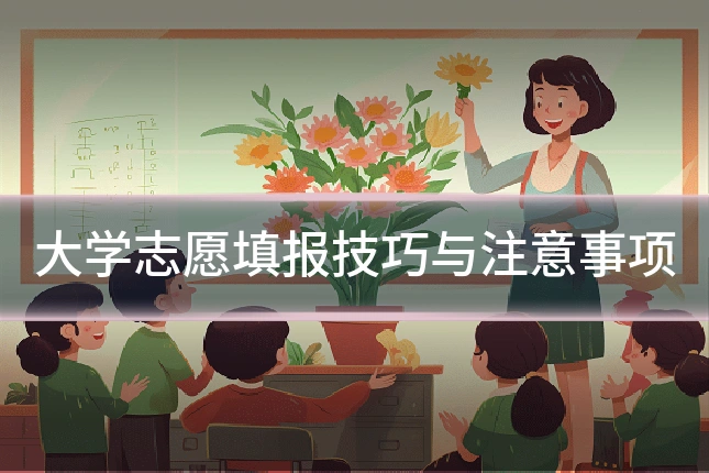 大学志愿填报技巧与注意事项