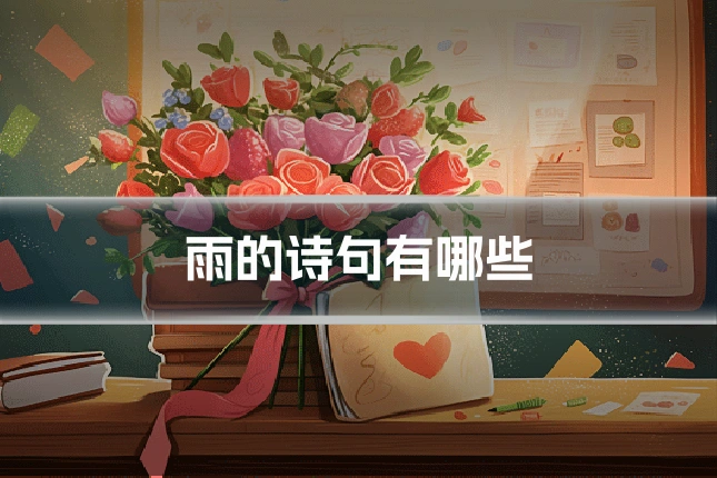 雨的诗句有哪些