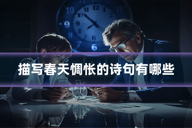 描写春天惆怅的诗句有哪些