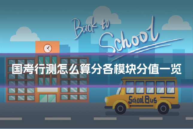 国考行测怎么算分各模块分值一览