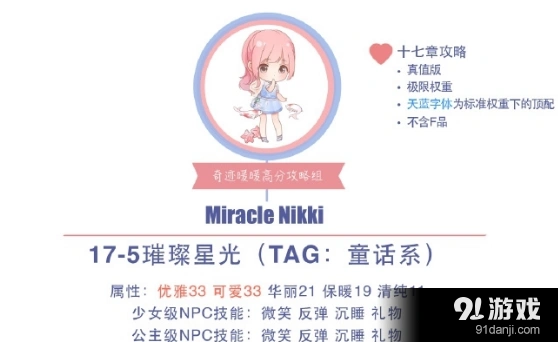 奇迹暖暖18-5公主级S高分攻略