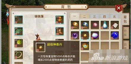 问道超级神兽丹功能详细说明