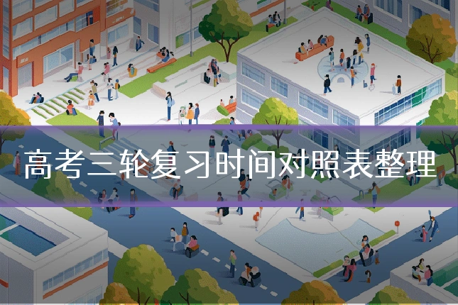 高考三轮复习时间对照表整理