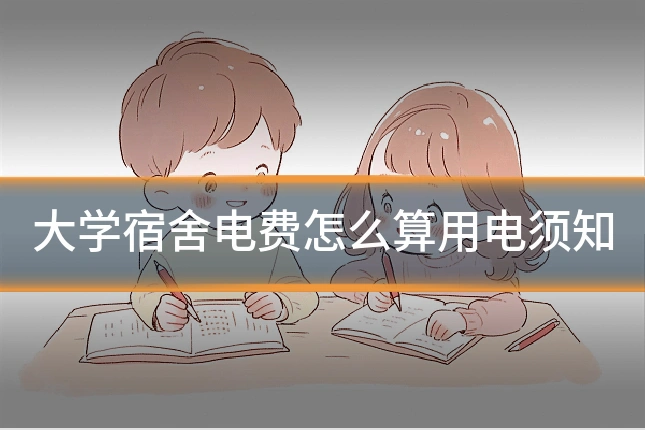 大学宿舍电费怎么算用电须知
