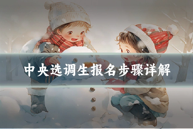 中央选调生报名步骤详解