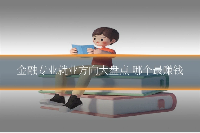 金融专业就业方向大盘点 哪个最赚钱