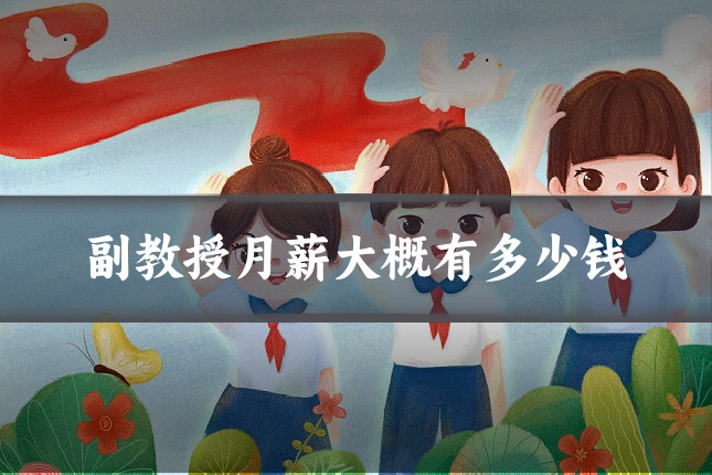 副教授月薪大概有多少钱