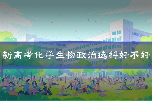 新高考化学生物政治选科好不好
