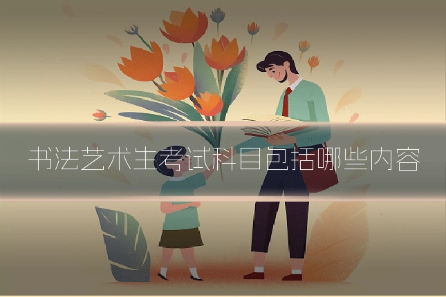 书法艺术生考试科目包括哪些内容