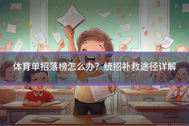 体育单招落榜怎么办?统招补救途径详解