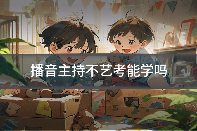 播音主持不艺考能学吗