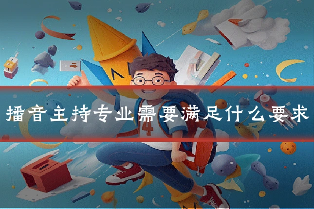 播音主持专业需要满足什么要求