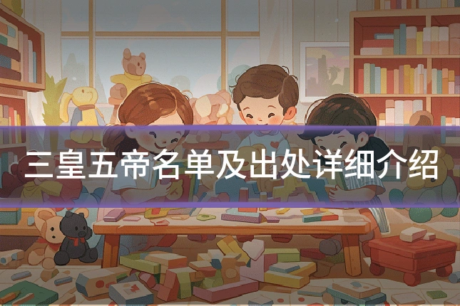 三皇五帝名单及出处详细介绍