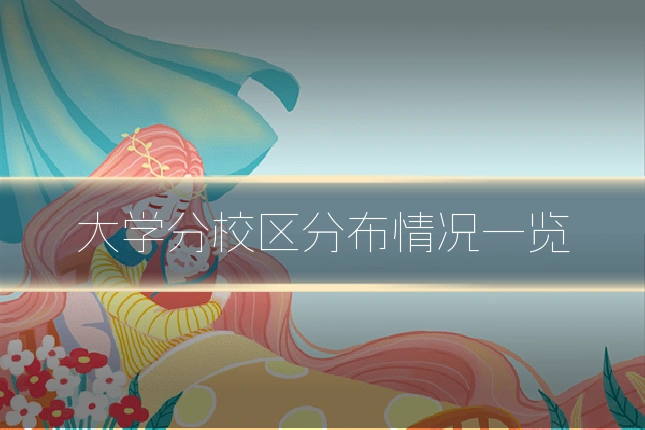 大学分校区分布情况一览