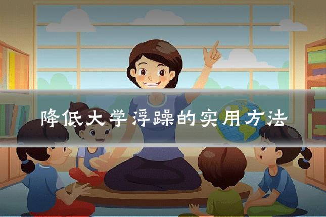 降低大学浮躁的实用方法