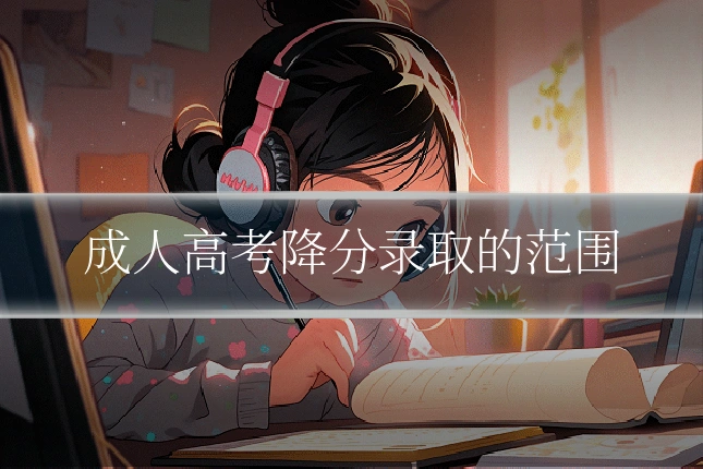 成人高考降分录取的范围