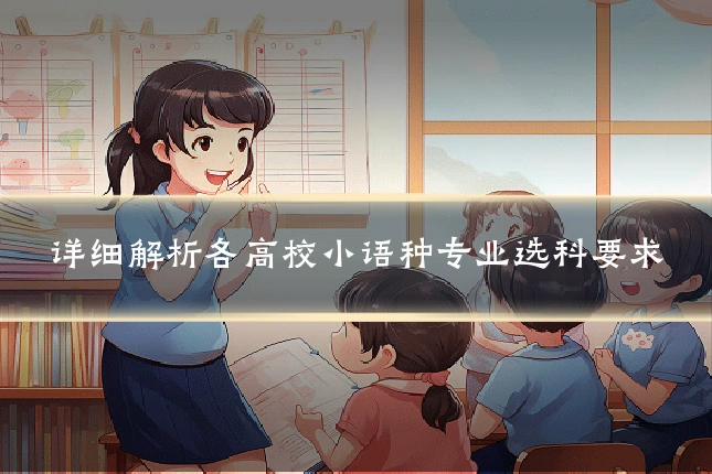 详细解析各高校小语种专业选科要求
