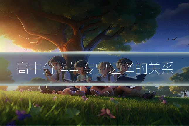 高中分科与专业选择的关系