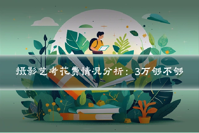 摄影艺考花费情况分析:3万够不够