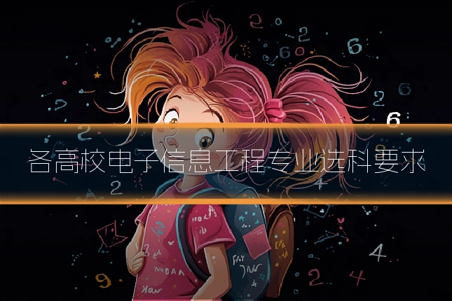 各高校电子信息工程专业选科要求