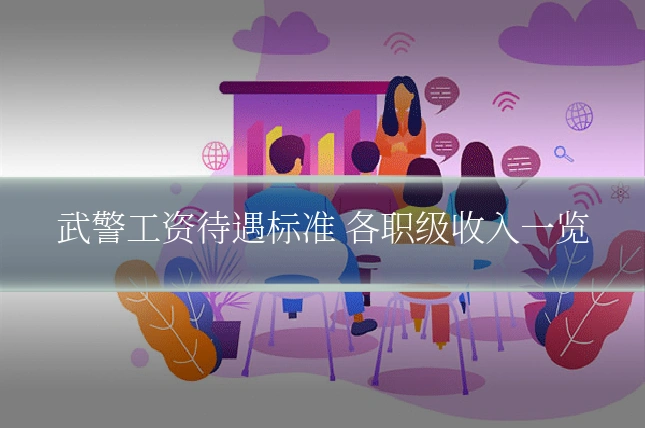 武警工资待遇标准 各职级收入一览