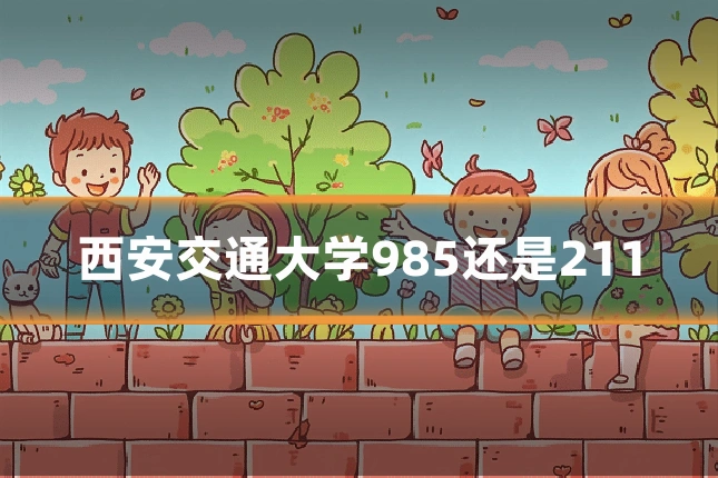 西安交通大学985还是211