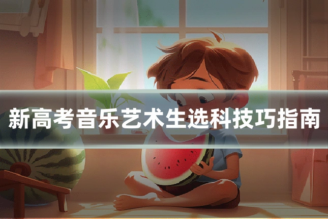 新高考音乐艺术生选科技巧指南