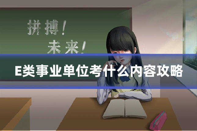 E类事业单位考什么内容攻略