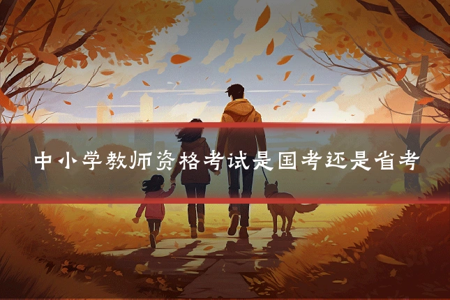 中小学教师资格考试是国考还是省考