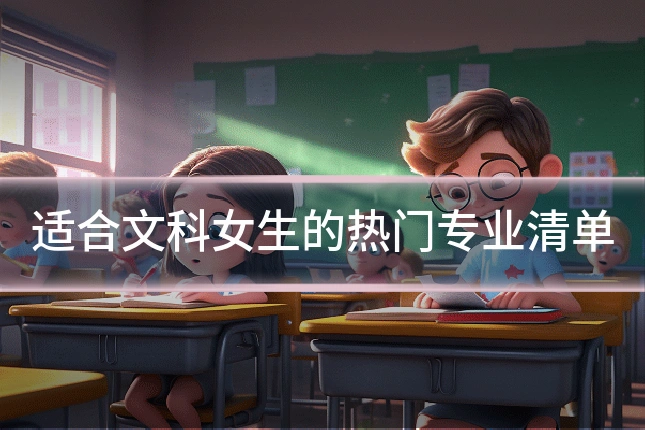 适合文科女生的热门专业清单
