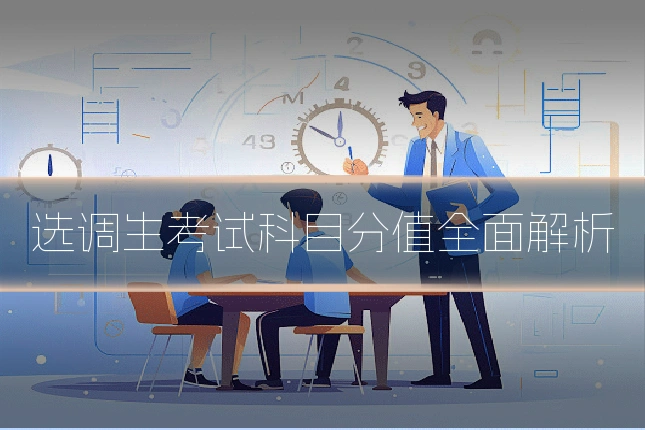 选调生考试科目分值全面解析