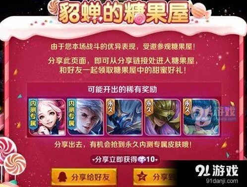 王者荣耀貂蝉糖果屋奖励分享