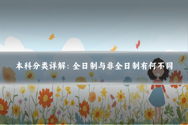 本科分类详解:全日制与非全日制有何不同