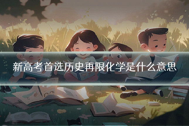 新高考首选历史再限化学是什么意思