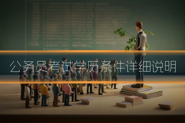 公务员考试学历条件详细说明
