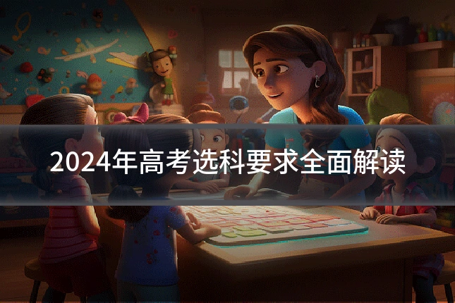 2024年高考选科要求全面解读